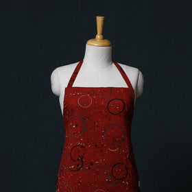 Ajrakh Hand Block Print Cotton Apron with Pocket 18