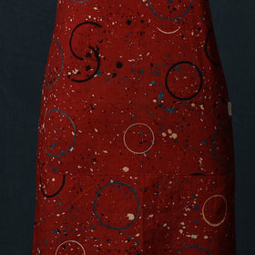 Ajrakh Hand Block Print Cotton Apron with Pocket 18
