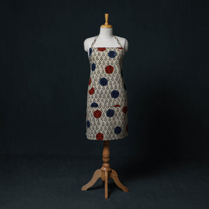 Ajrakh Hand Block Print Cotton Apron with Pocket 19