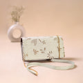 White - Hand Embroidered Lucknowi Chikankari Clutch with Zari Work 10