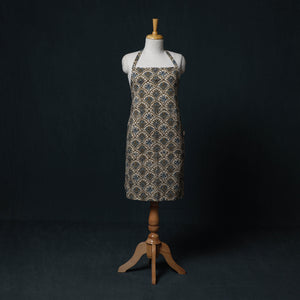 Ajrakh Hand Block Print Cotton Apron with Pocket 20