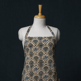 Ajrakh Hand Block Print Cotton Apron with Pocket 20