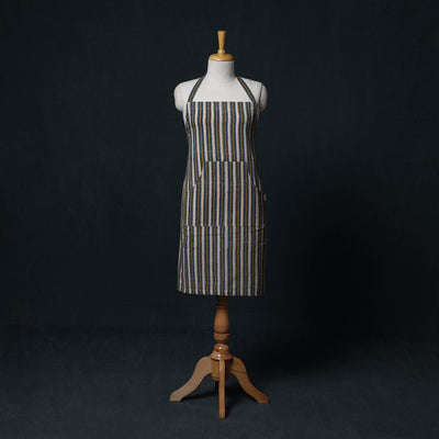 Ajrakh Hand Block Print Cotton Apron with Pocket 21