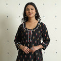 Buy iTokri Casuals - Ikat Weave Cotton Long Kurta for Women
