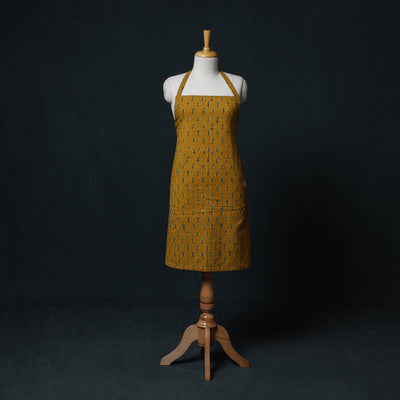 Ajrakh Hand Block Print Cotton Apron with Pocket 22
