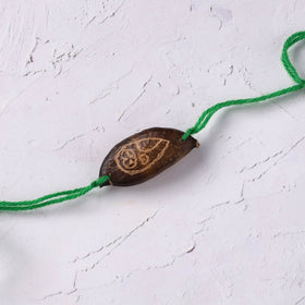 Green - Handcrafted Plantable Seed Kids Rakhi 01
