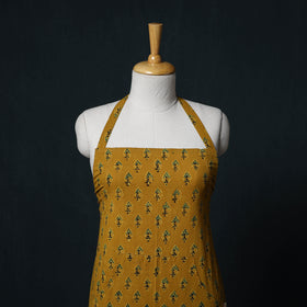 Ajrakh Hand Block Print Cotton Apron with Pocket 22