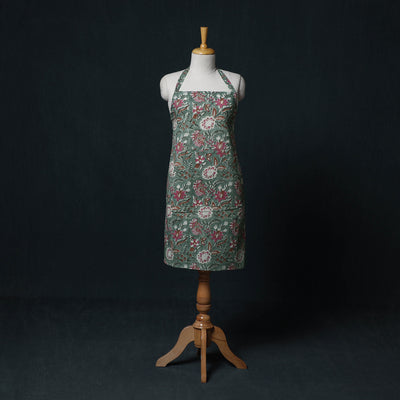 Sanganeri Hand Block Print Cotton Apron with Pocket 23