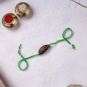 Green - Handcrafted Birds Plantable Seed Kids Rakhi 03