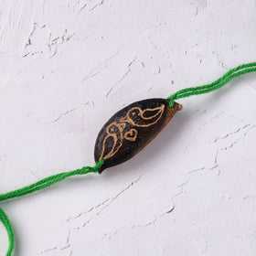 Green - Handcrafted Birds Plantable Seed Kids Rakhi 03