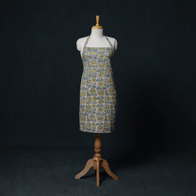 Sanganeri Hand Block Print Cotton Apron with Pocket 24