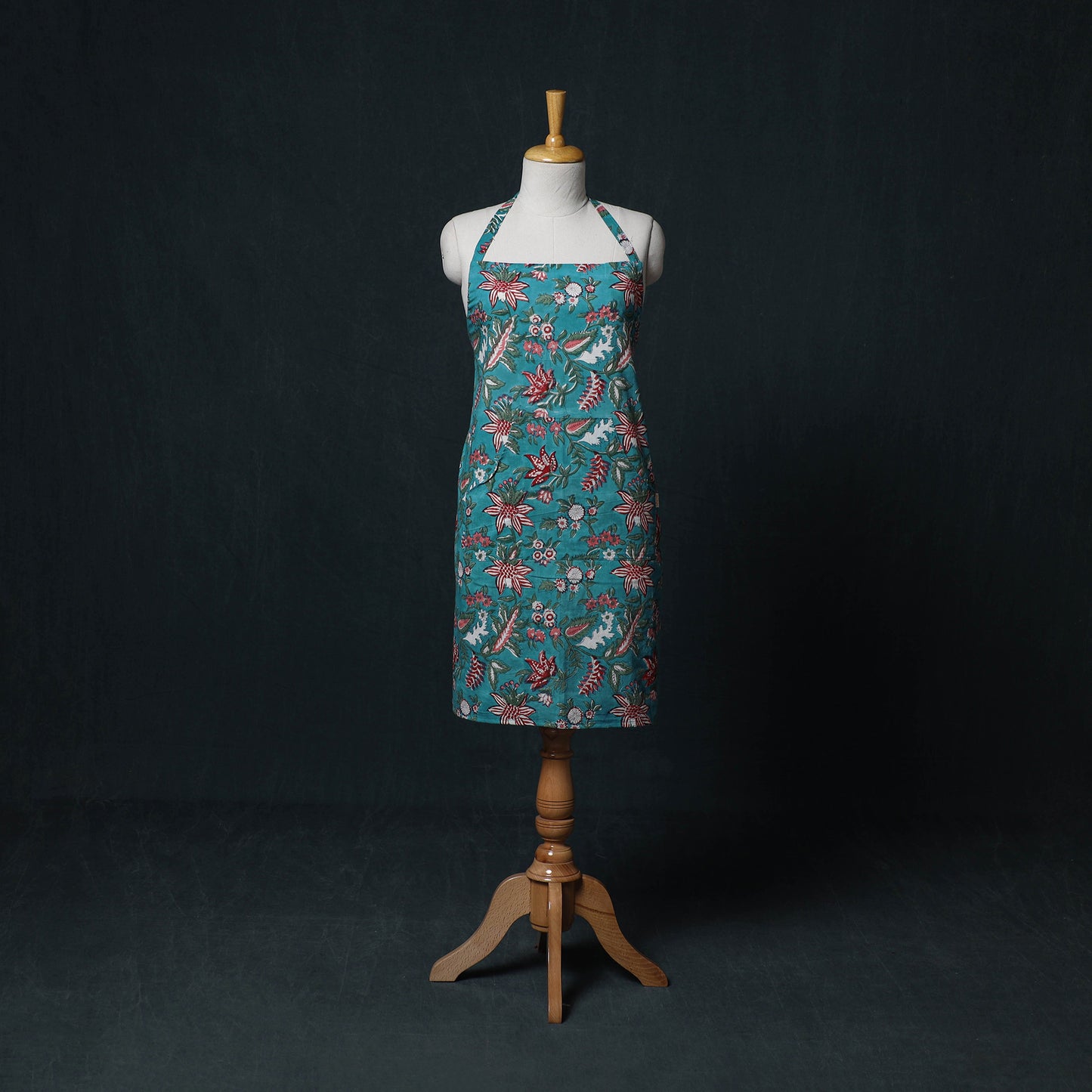 Sanganeri Hand Block Print Cotton Apron with Pocket 26