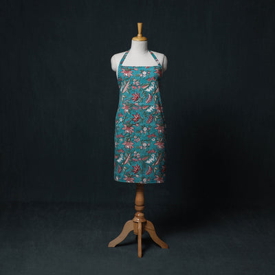 Sanganeri Hand Block Print Cotton Apron with Pocket 26