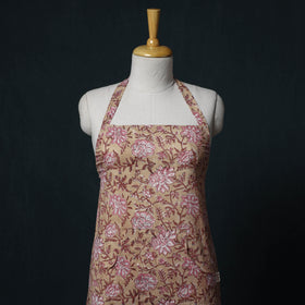 Sanganeri Hand Block Print Cotton Apron with Pocket 27