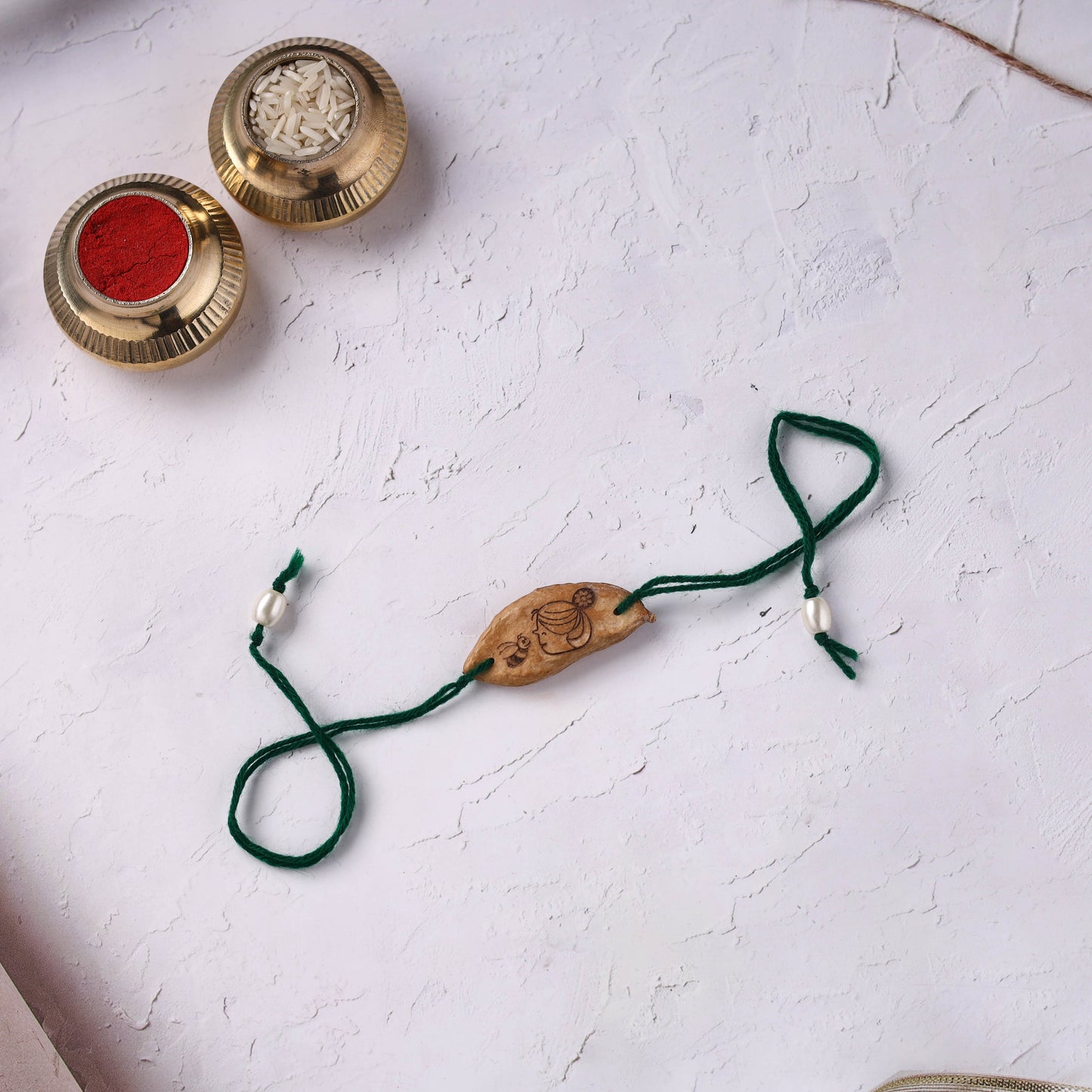 Green - Handcrafted Bee Plantable Seed Kids Rakhi 11