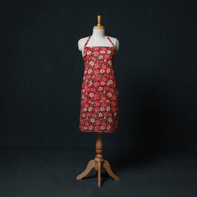 Sanganeri Hand Block Print Cotton Apron with Pocket 28