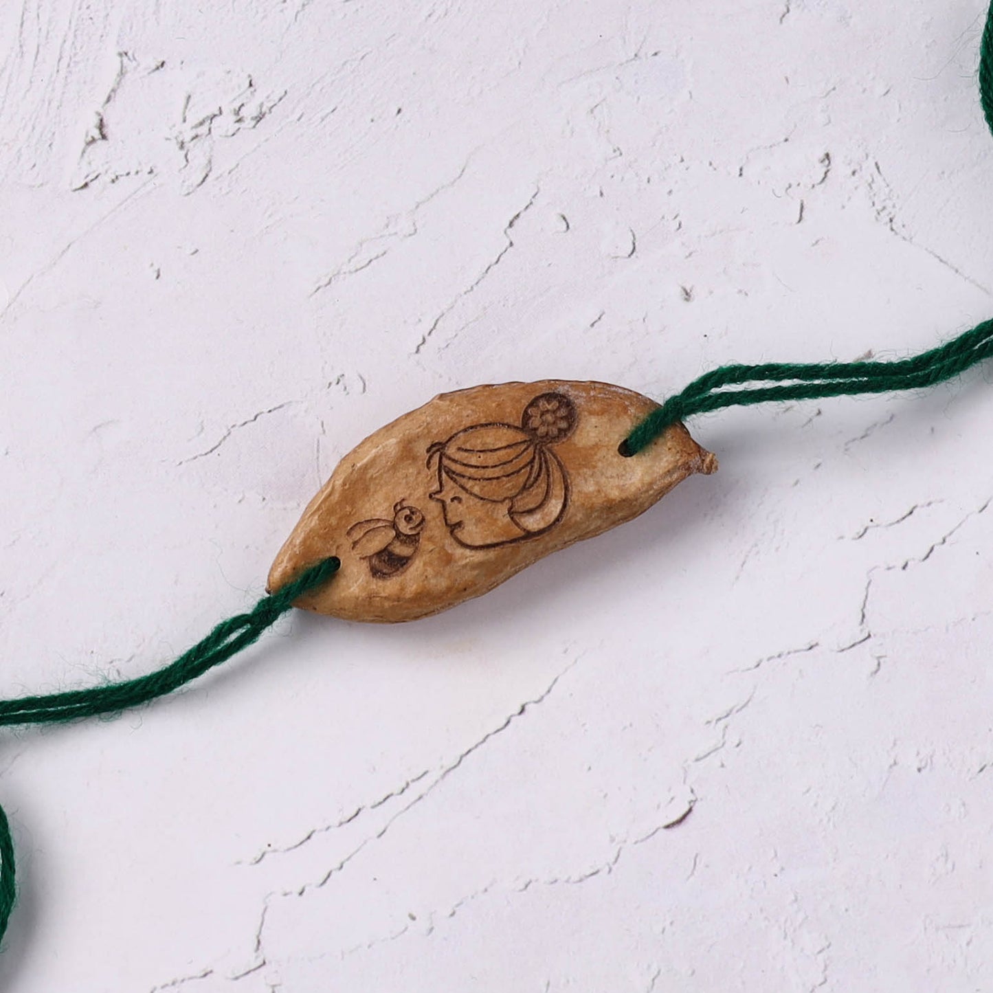 Green - Handcrafted Bee Plantable Seed Kids Rakhi 11