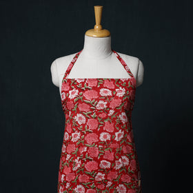 Sanganeri Hand Block Print Cotton Apron with Pocket 28