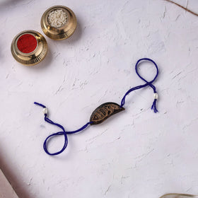 Blue - Handcrafted Fish Plantable Seed Kids Rakhi 12