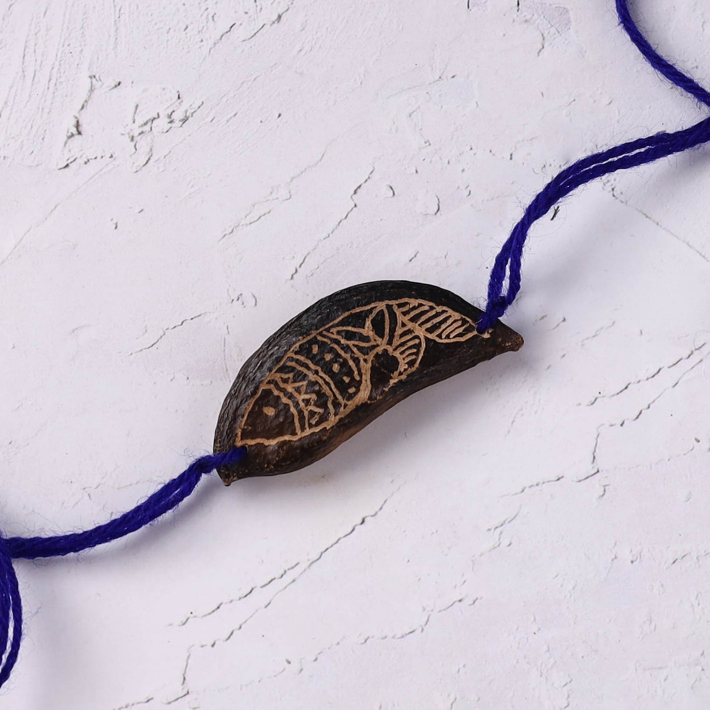 Blue - Handcrafted Fish Plantable Seed Kids Rakhi 12