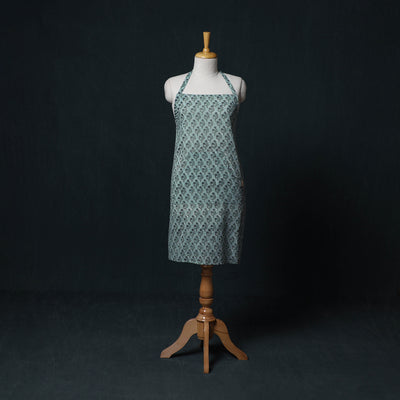 Sanganeri Hand Block Print Cotton Apron with Pocket 29