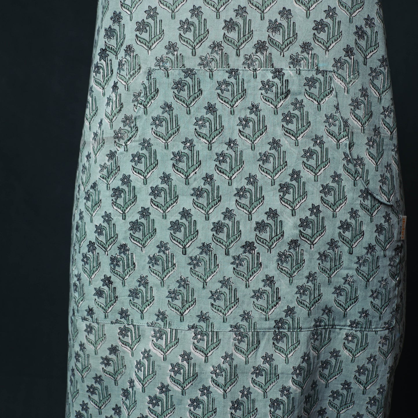 Sanganeri Hand Block Print Cotton Apron with Pocket 29