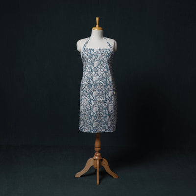 Sanganeri Hand Block Print Cotton Apron with Pocket 30