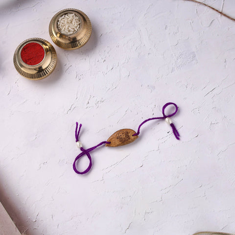 Purple - Handcrafted Octopus Plantable Seed Kids Rakhi 14
