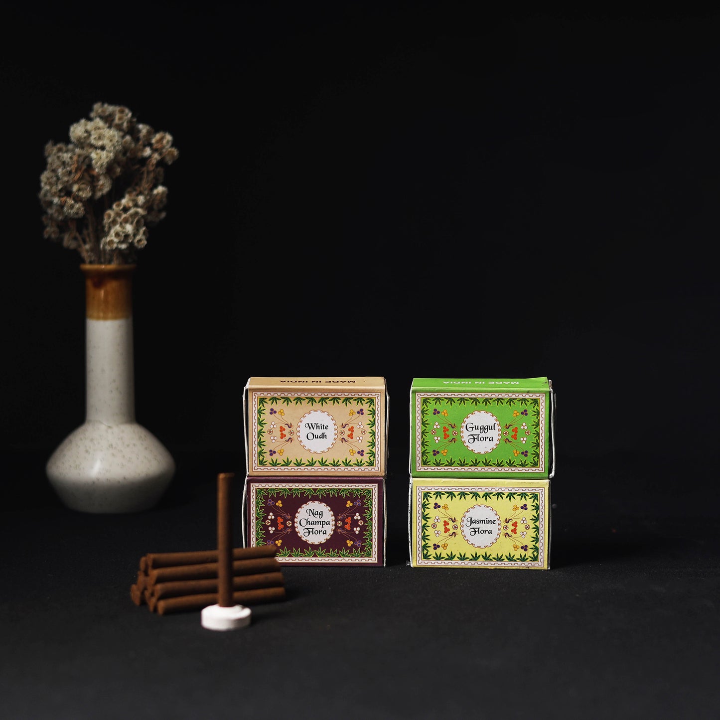 Natural Flora Dhoop Sticks (Set of 4) 02