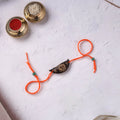 Orange - Handcrafted Sun Plantable Seed Kids Rakhi 15
