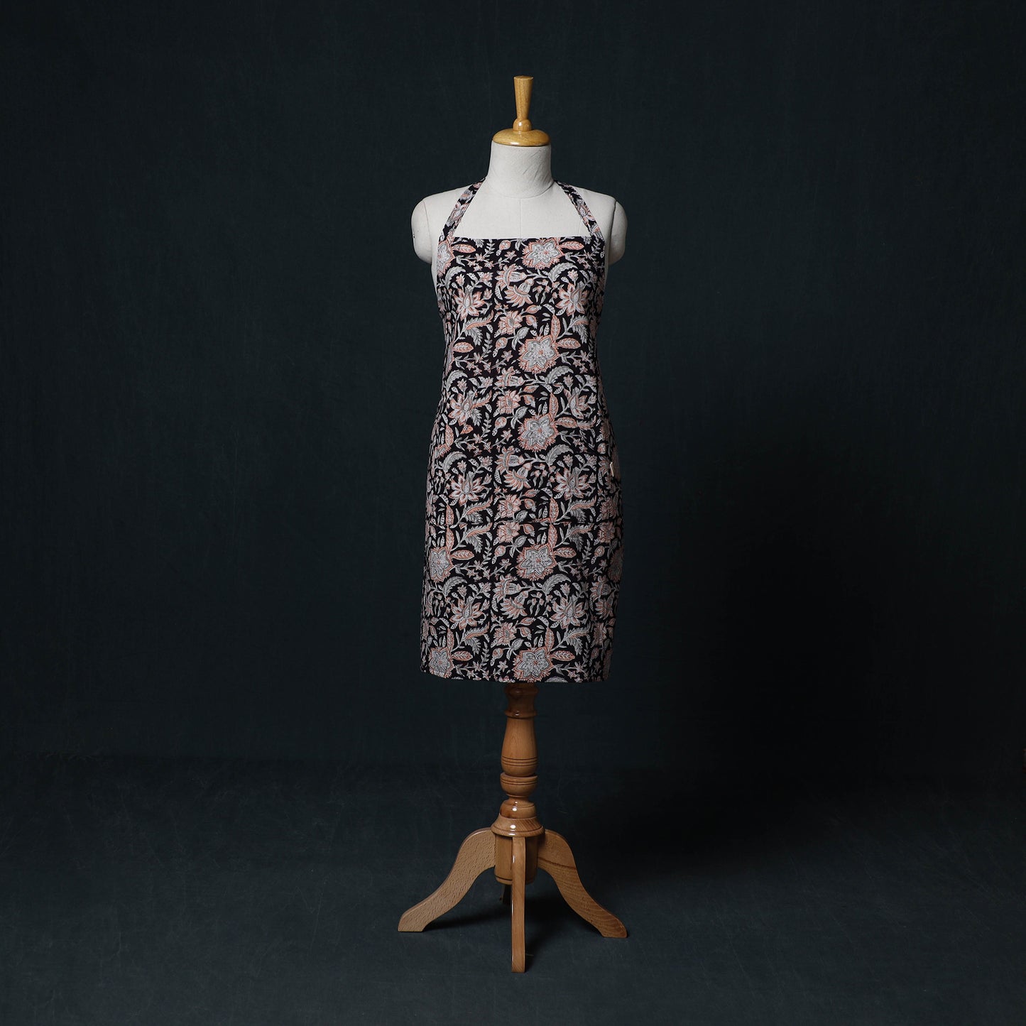 Sanganeri Hand Block Print Cotton Apron with Pocket 32