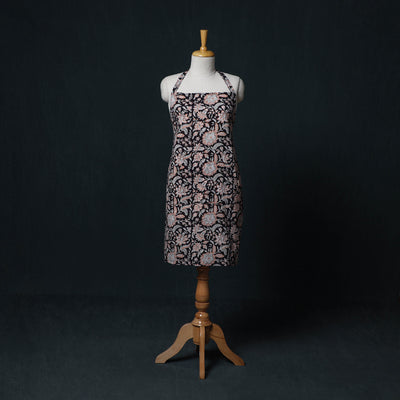 Sanganeri Hand Block Print Cotton Apron with Pocket 32