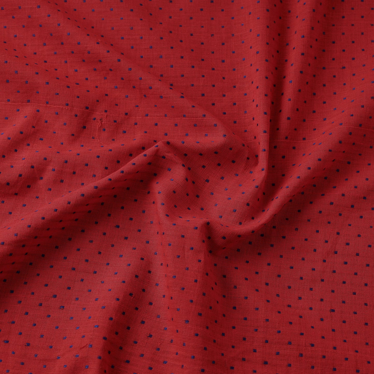 Red - Prewashed Jacquard Cotton Fabric