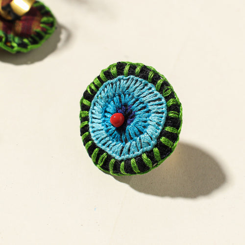 embroidered beadwork ring