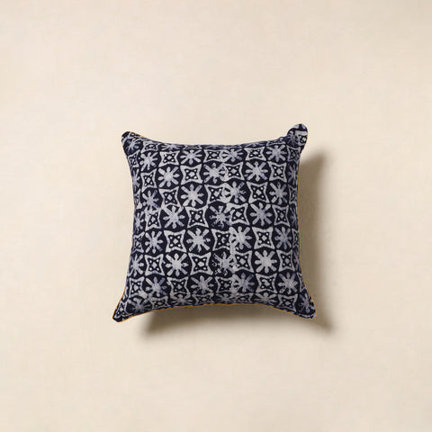 Blue - hand batik cotton cushion cover 116 - handcrafted