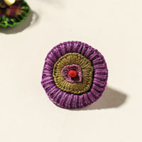 embroidered beadwork ring