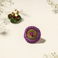 embroidered beadwork ring