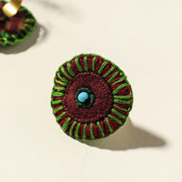 embroidered beadwork ring