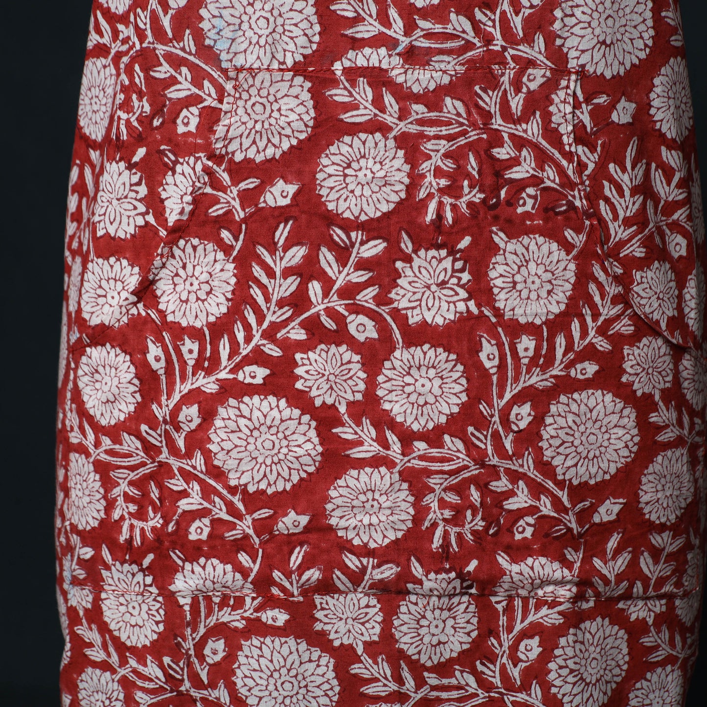 Sanganeri Hand Block Print Cotton Apron with Pocket 33