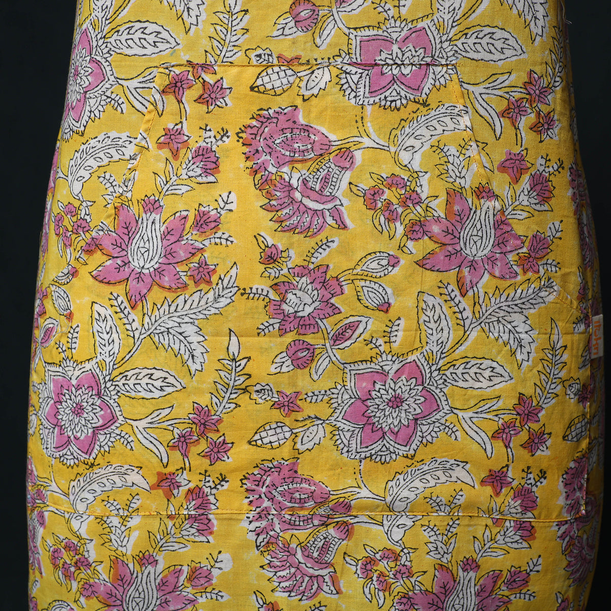 Sanganeri Hand Block Print Cotton Apron with Pocket 34