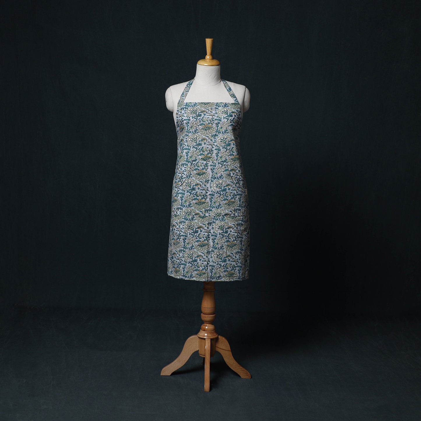 Sanganeri Hand Block Print Cotton Apron with Pocket 35