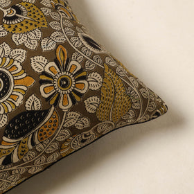 Green - kalamkari printed cotton cushion cover 119