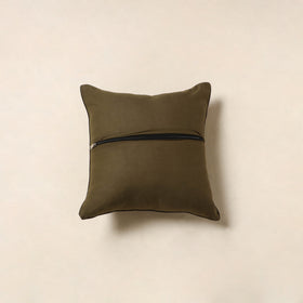 Green - kalamkari printed cotton cushion cover 119