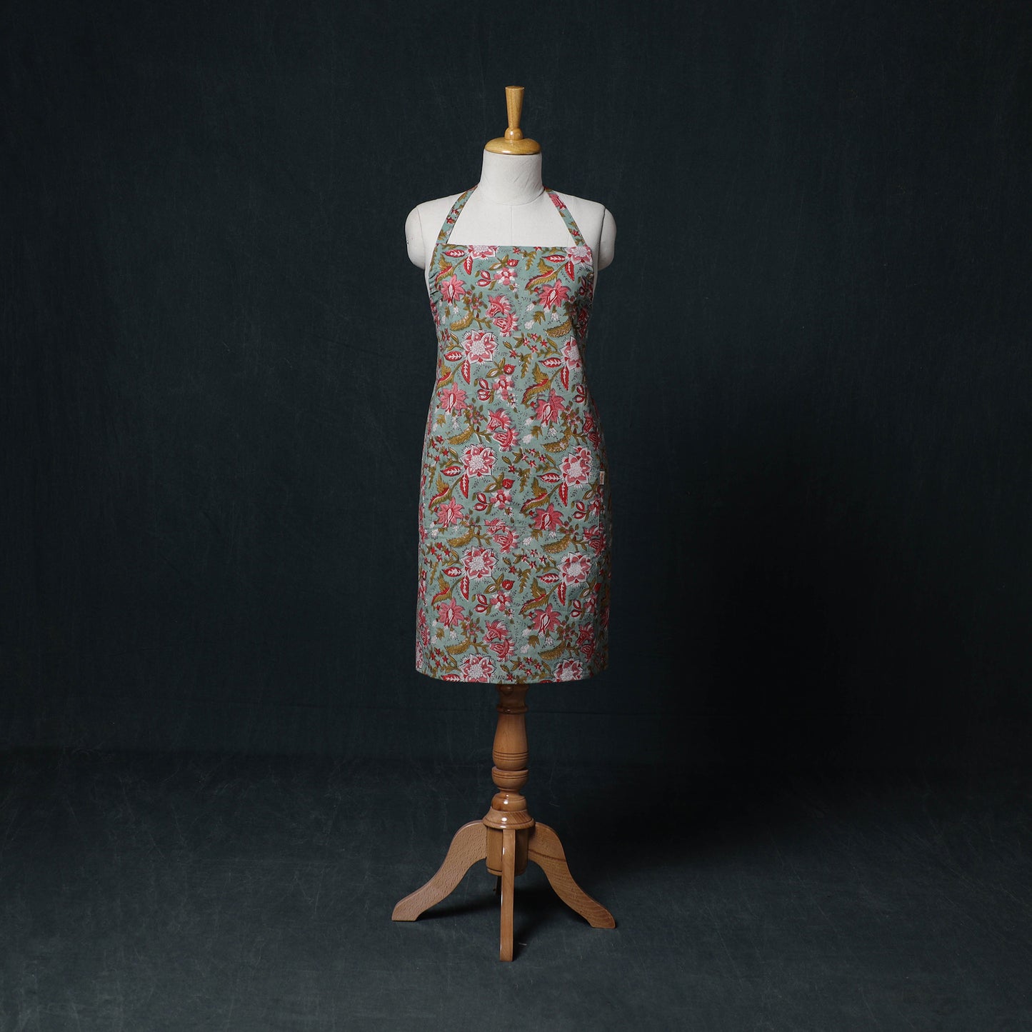 Sanganeri Hand Block Print Cotton Apron with Pocket 37