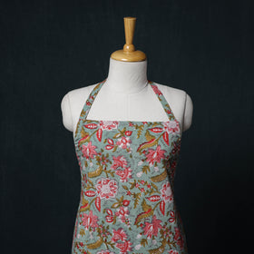 Sanganeri Hand Block Print Cotton Apron with Pocket 37