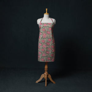Multicolor - Sanganeri Hand Block Print Cotton Apron with Pocket 38