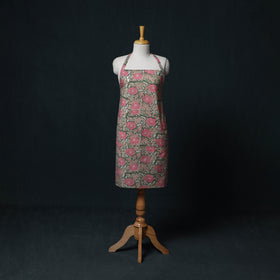 Sanganeri Hand Block Print Cotton Apron with Pocket 38