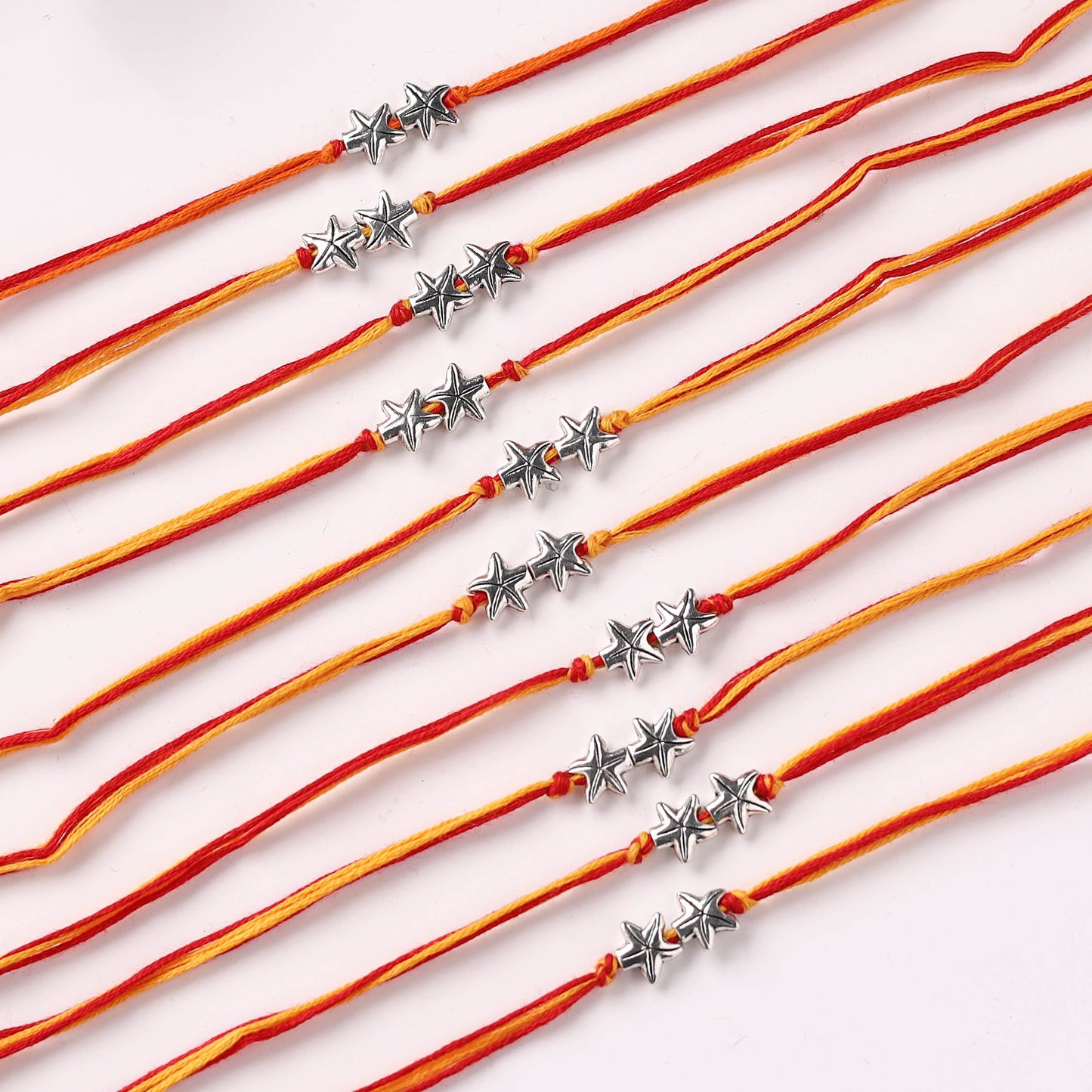 Handmade GS Bead Work Rakhi (Set of 10) 02