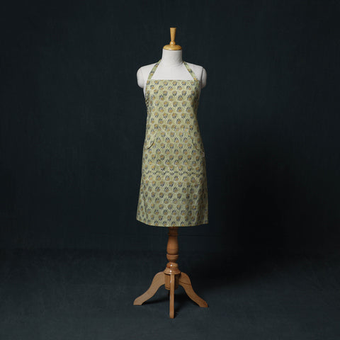 Sanganeri Hand Block Print Cotton Apron with Pocket 39