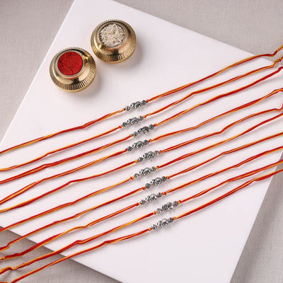 Handmade GS Bead Work Rakhi (Set of 10) 03